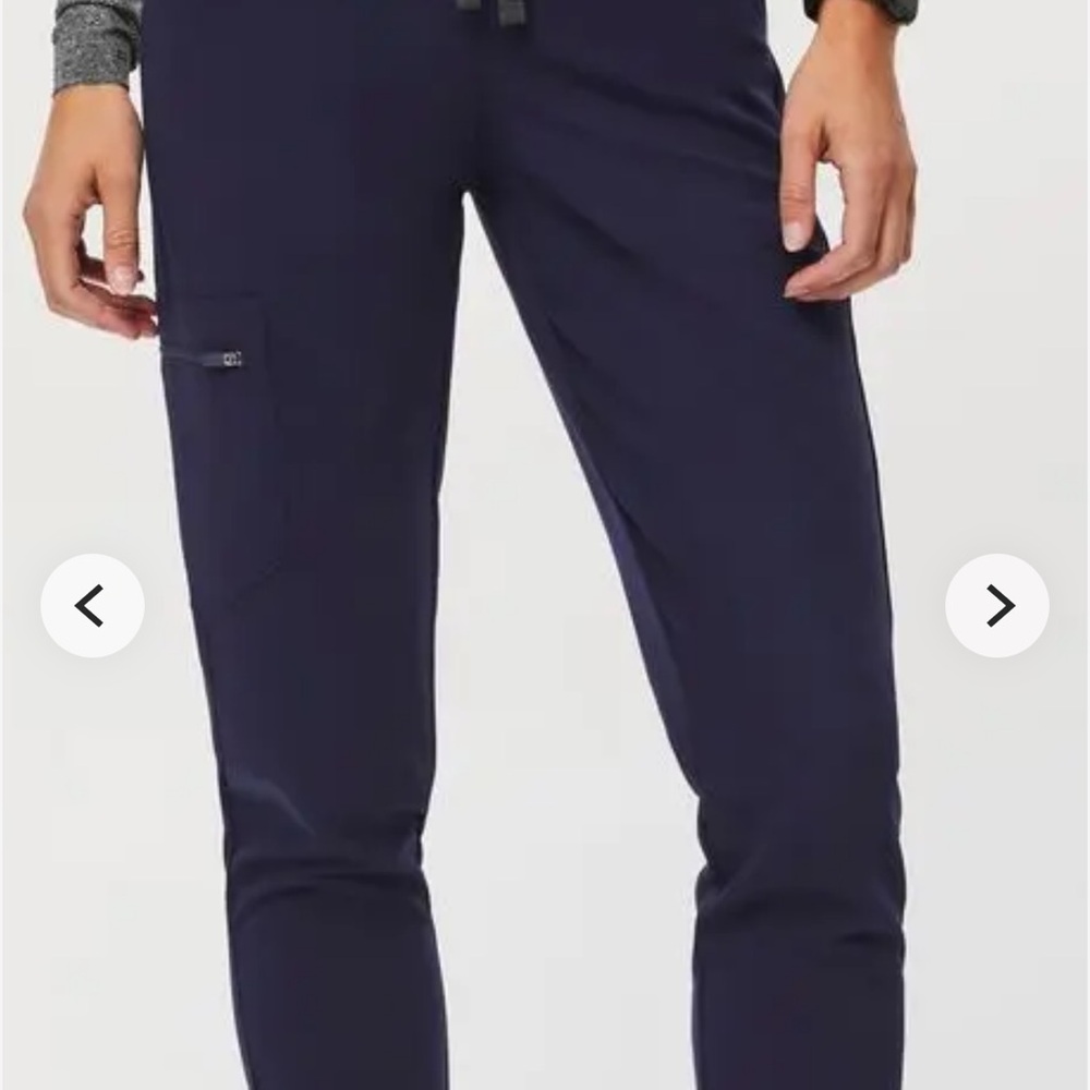 Women's Navy FIGS HIGH WASTED ZAMORA JOGGER SCRUB Pants